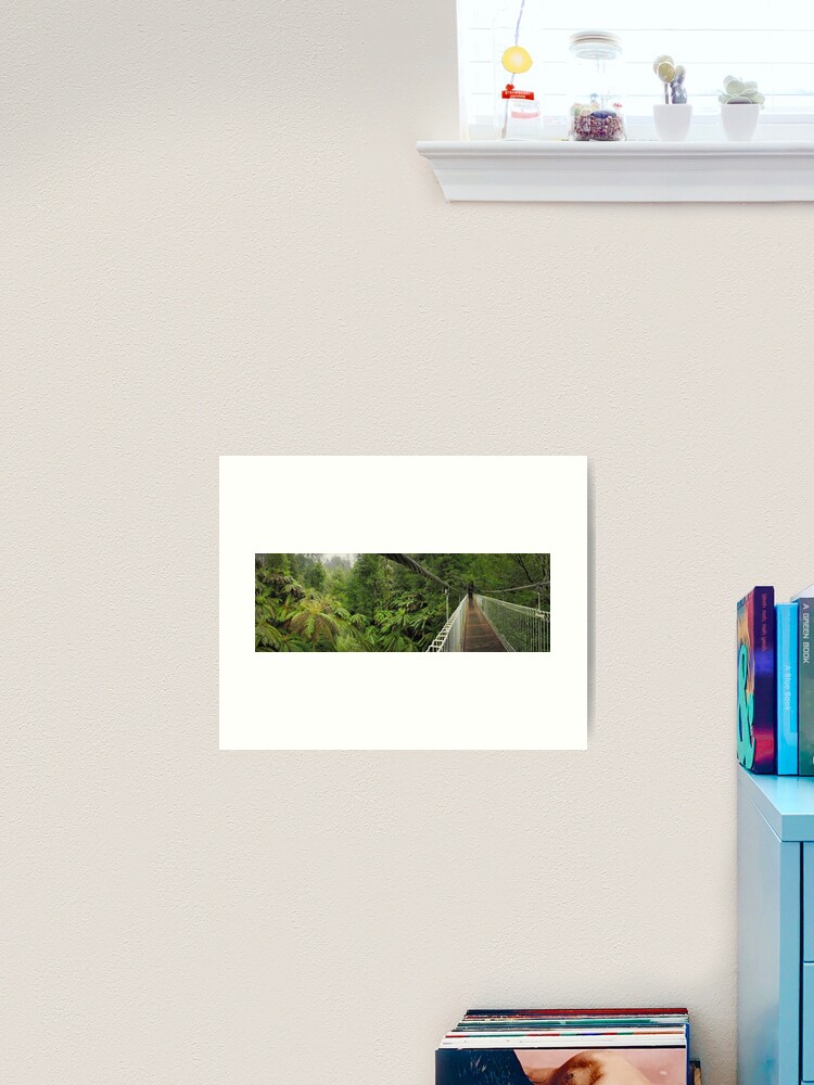 Thumbnail 2 of 3, Art Print, Tarra Bulga Suspension Bridge Victoria, Australia designed and sold by Chockstone.