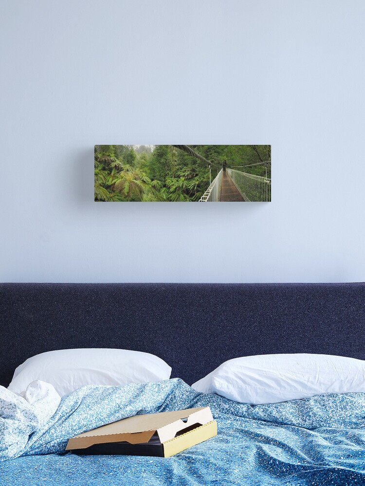 Thumbnail 2 of 3, Canvas Print, Tarra Bulga Suspension Bridge Victoria, Australia designed and sold by Chockstone.
