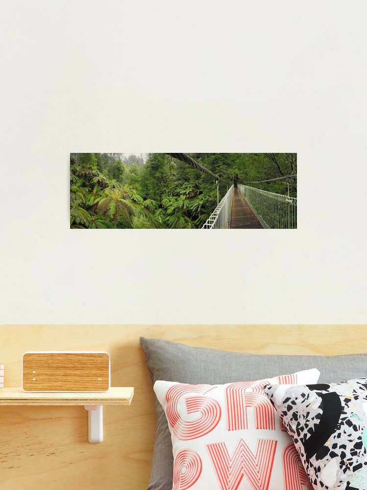 Thumbnail 2 of 3, Photographic Print, Tarra Bulga Suspension Bridge Victoria, Australia designed and sold by Chockstone.