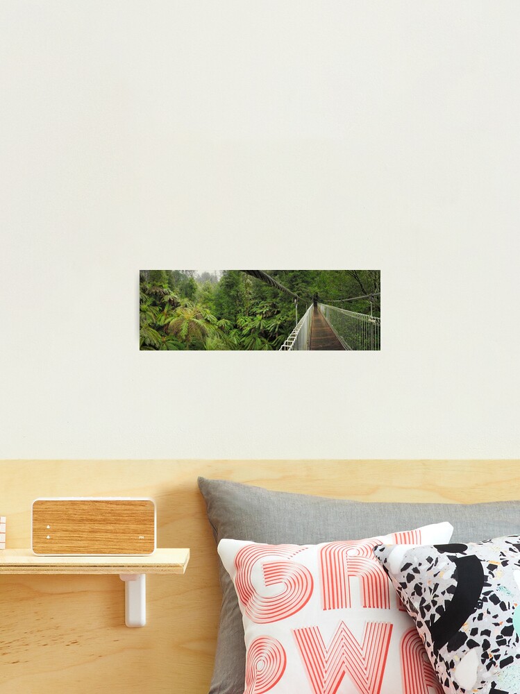 Thumbnail 2 of 3, Photographic Print, Tarra Bulga Suspension Bridge Victoria, Australia designed and sold by Chockstone.