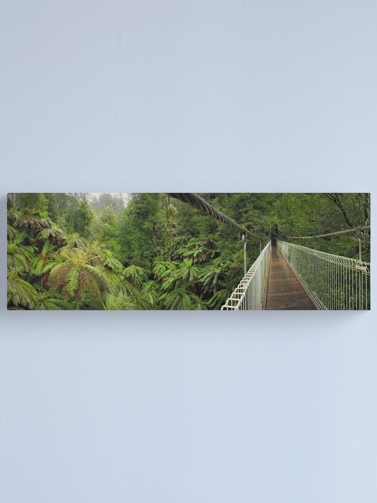 Thumbnail 1 of 3, Canvas Print, Tarra Bulga Suspension Bridge Victoria, Australia designed and sold by Chockstone.