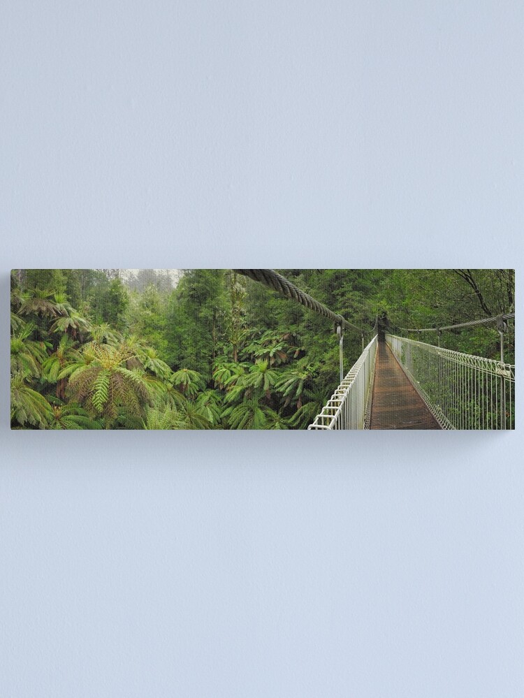 Thumbnail 1 of 3, Canvas Print, Tarra Bulga Suspension Bridge Victoria, Australia designed and sold by Chockstone.
