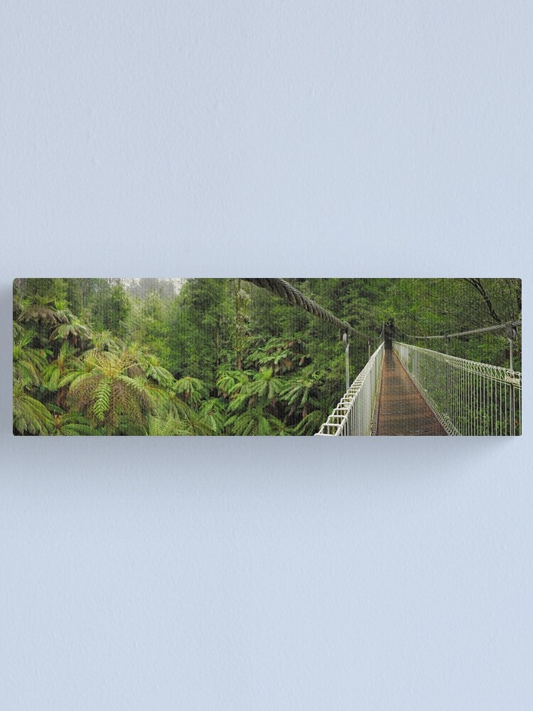Thumbnail 1 of 3, Canvas Print, Tarra Bulga Suspension Bridge Victoria, Australia designed and sold by Chockstone.