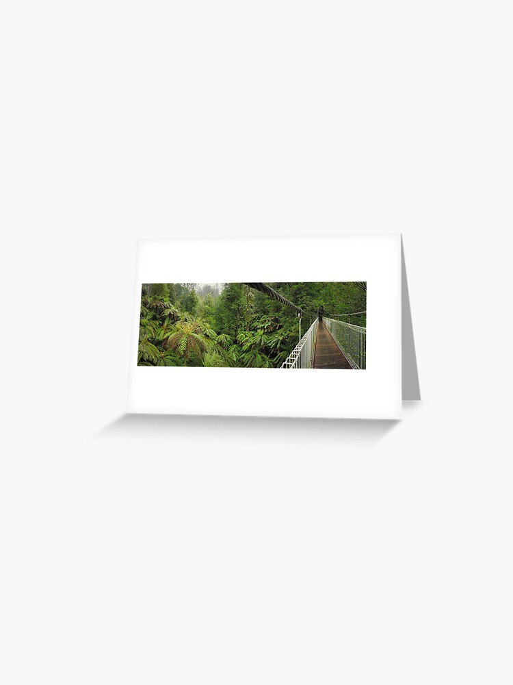 Thumbnail 1 of 2, Greeting Card, Tarra Bulga Suspension Bridge Victoria, Australia designed and sold by Chockstone.
