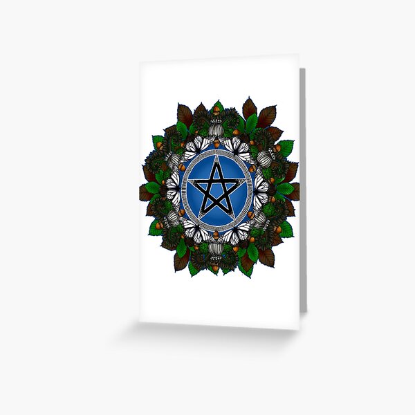 Item preview, Pentagram wreath designed and sold by stickypixie.