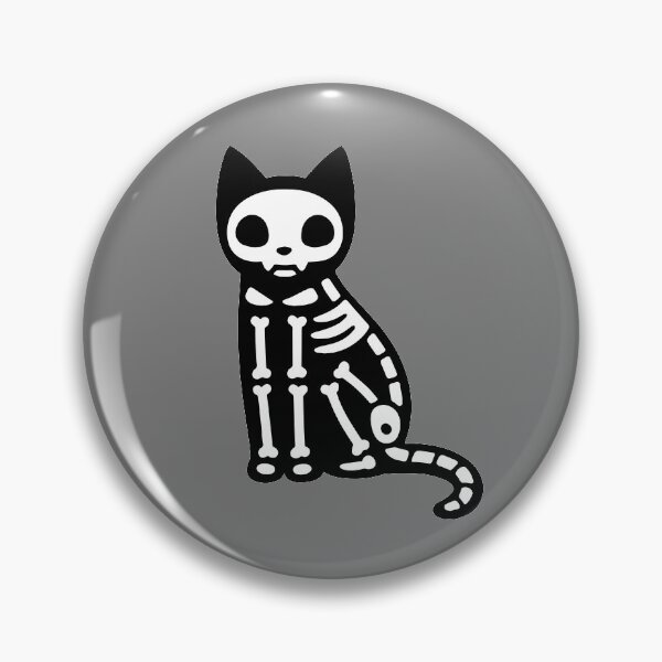 Item preview, Skeleton Cute Skull Cat designed and sold by pierrelaidesign.