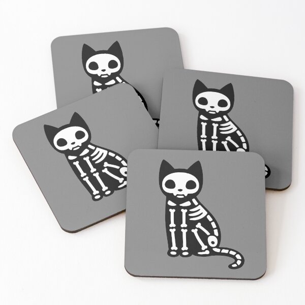 Item preview, Skeleton Cute Skull Cat designed and sold by pierrelaidesign.