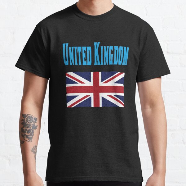  Great Britain Flag - United Kingdom Infant/Toddler Cotton Jersey  T-Shirt (Black, 6 Months): Clothing, Shoes & Jewelry