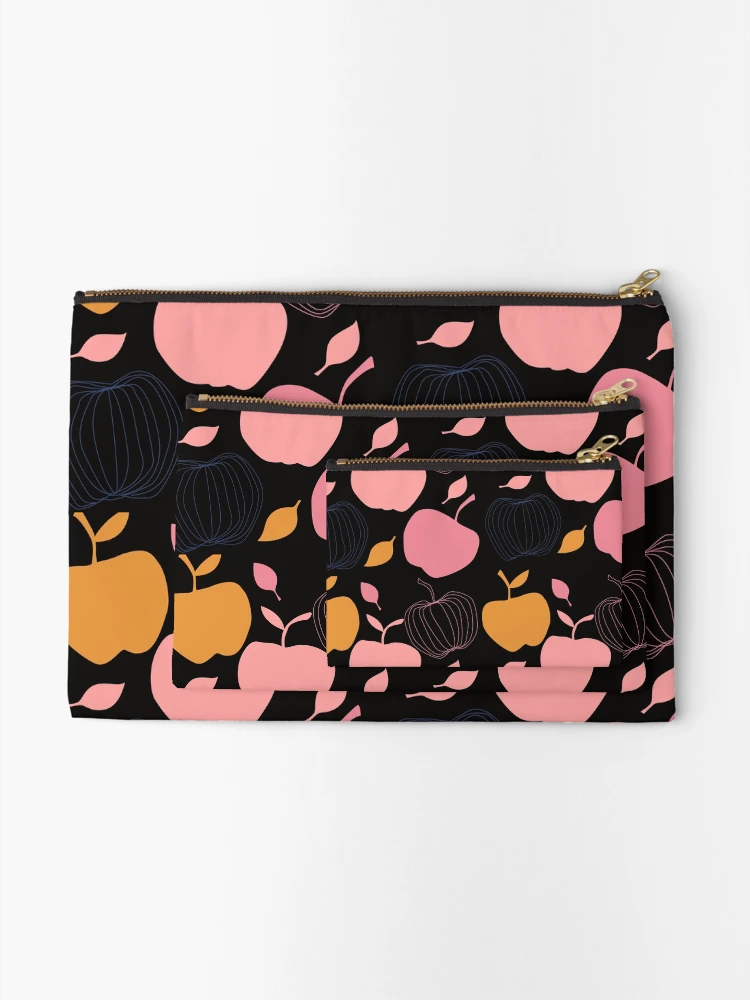 Thumbnail 2 of 4, Zipper Pouch, Apple Pattern designed and sold by Cute Bunny.