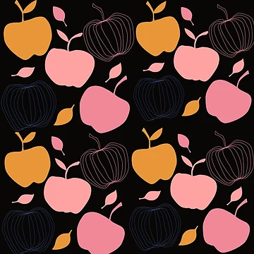 Artwork thumbnail, Apple Pattern by Cute Bunny