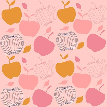Artwork thumbnail, Apple Pattern by Cute Bunny
