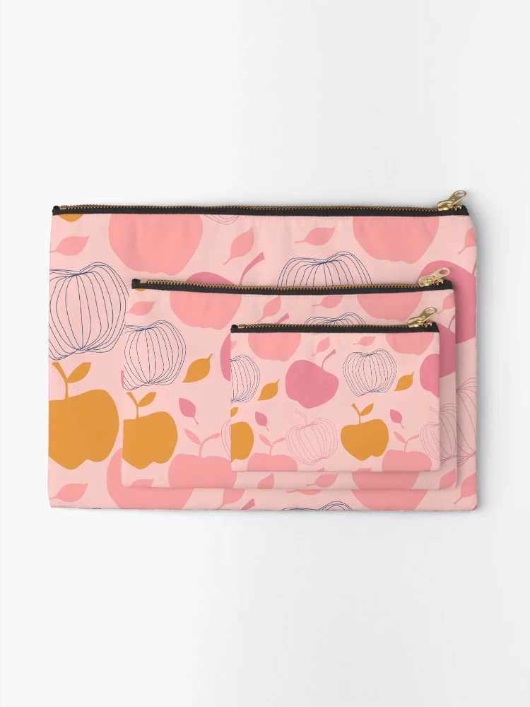Thumbnail 2 of 4, Zipper Pouch, Apple Pattern designed and sold by Cute Bunny.