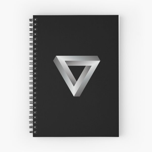 Item preview, The Impossible Penrose Triangle Optical Illusion Art ( Black White ) designed and sold by pgons.