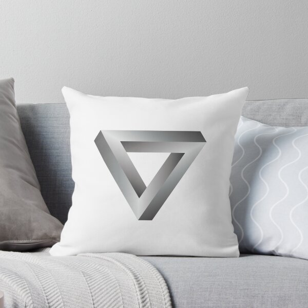 Item preview, The Impossible Penrose Triangle Optical Illusion Art ( Black White ) designed and sold by pgons.