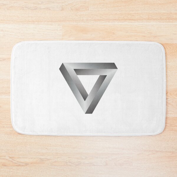 Item preview, The Impossible Penrose Triangle Optical Illusion Art ( Black White ) designed and sold by pgons.