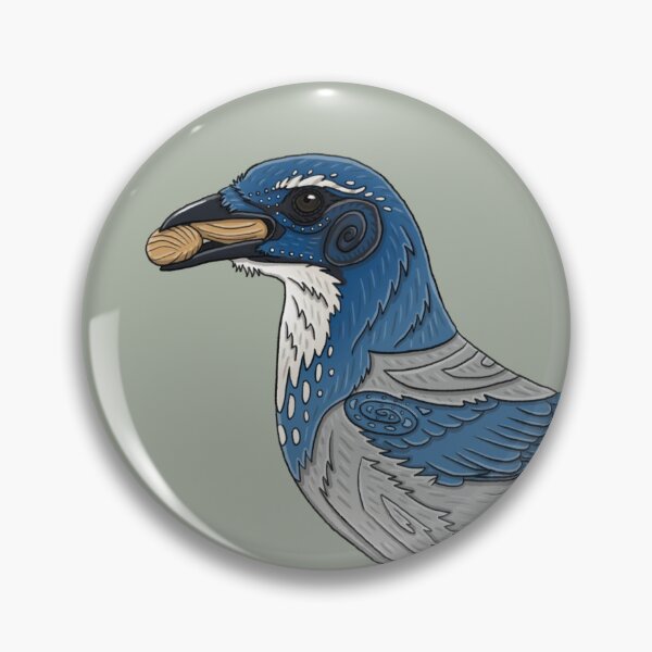 Item preview, Scrub Jay designed and sold by Corvola Creations.