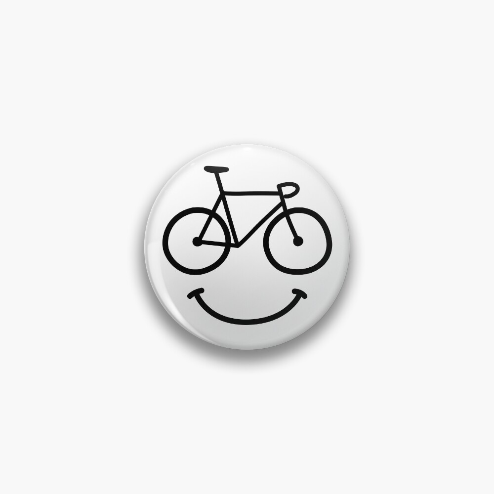 Bicycle Smiley Bike Smile Retro Cycling Emoji Sticker By