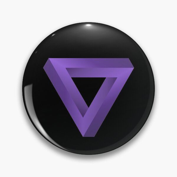 Item preview, The Impossible Penrose Triangle Optical Illusion Art ( Violet ) designed and sold by pgons.