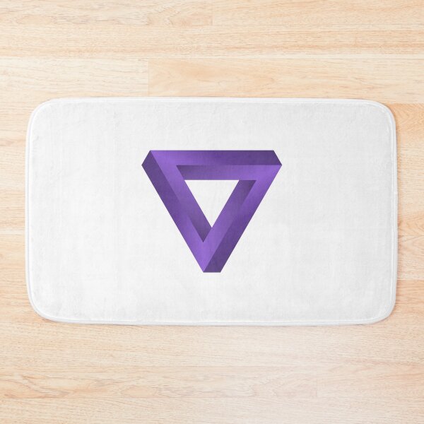Item preview, The Impossible Penrose Triangle Optical Illusion Art ( Violet ) designed and sold by pgons.