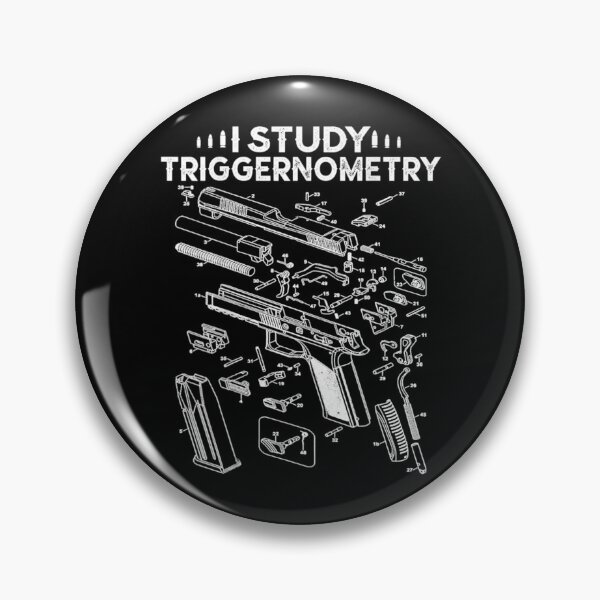 Item preview, I Study Triggernometry Gun On Back Funny Veteran designed and sold by YoungSweeney.