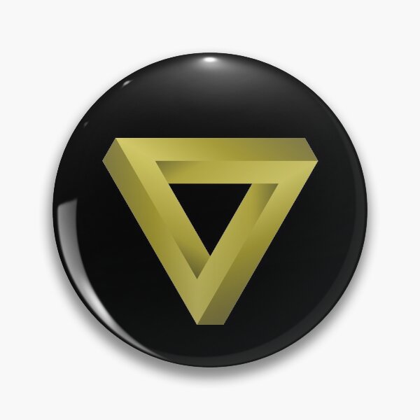 Item preview, The Impossible Penrose Triangle Optical Illusion Art ( Gold ) designed and sold by pgons.