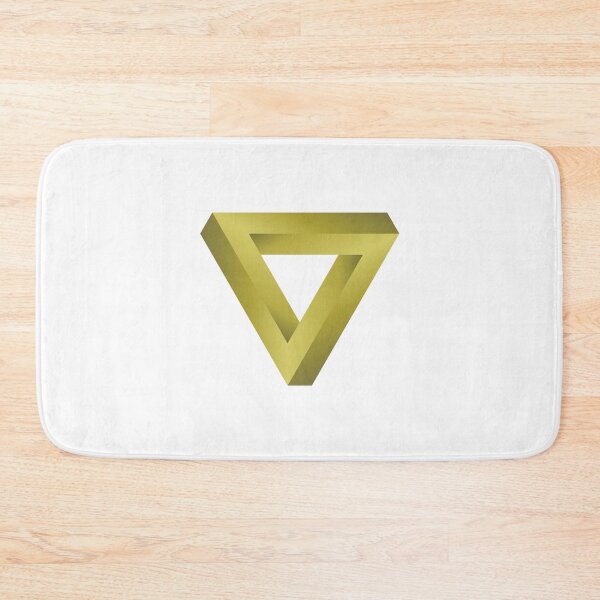 Item preview, The Impossible Penrose Triangle Optical Illusion Art ( Gold ) designed and sold by pgons.