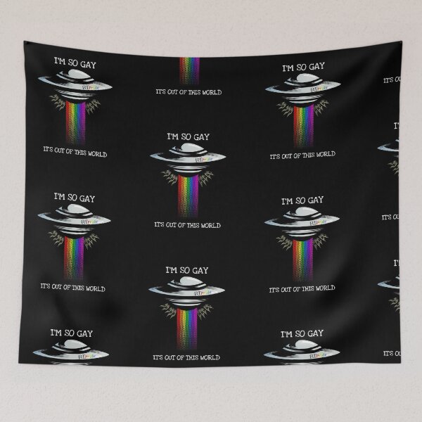 Item preview, Rainbow alien abduction, I’m so gay, it’s out of this world designed and sold by RikkyTeesPride.