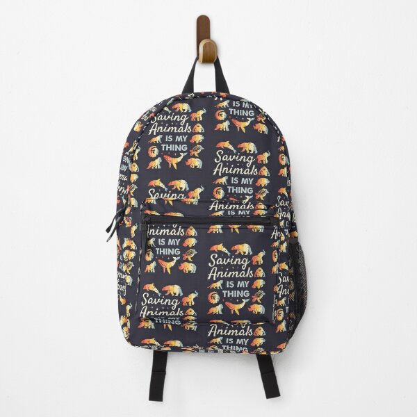 Saving Animals Is My Thing - Retro Endangered Animals Backpack