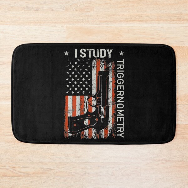 Item preview, Mens I Study Triggernometry Gun American Flag On Back  designed and sold by YoungSweeney.