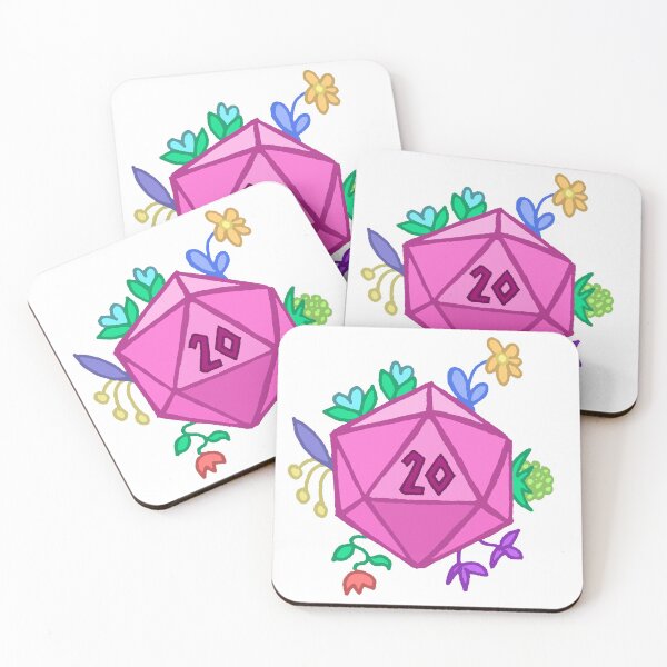 Item preview, Floral D20 designed and sold by Grace VandeWaa.