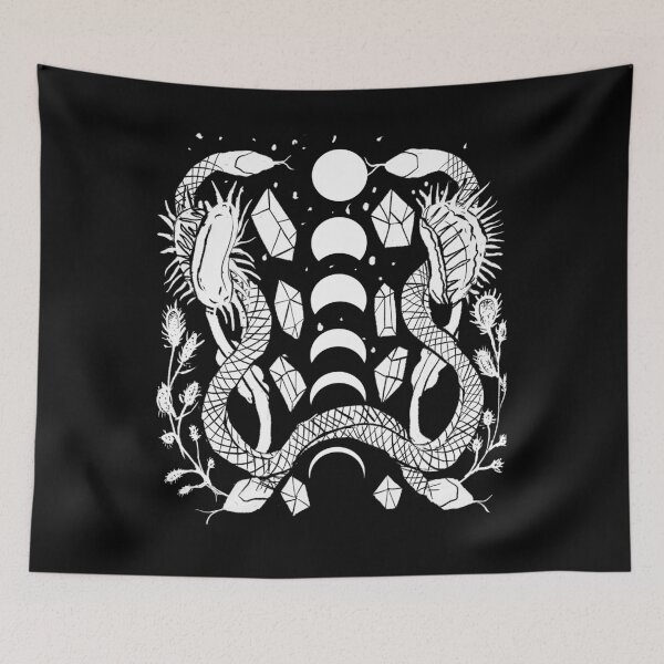 Item preview, Venus Flytrap, Crystals, Snakes, Moon Phases Witchy Goth designed and sold by lunaelizabeth.