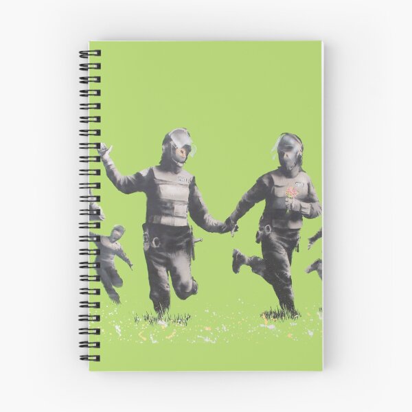 Item preview, Riot Cops On Green Field - Banksy Painting designed and sold by WE-ARE-BANKSY.