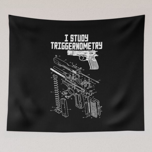 Item preview, I Study Triggernometry On Back Gun Funny Saying Gift designed and sold by SnyderJason.