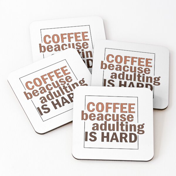 Item preview, COFFE BECAUSE ADULTING IS HARD. designed and sold by Mandala & More.