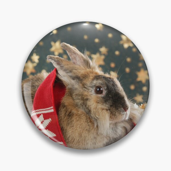 Item preview, Sweet dwarf rabbit wishes a Merry Christmas designed and sold by Toffy2222.