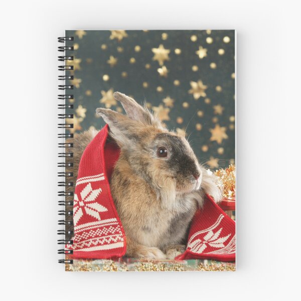 Item preview, Sweet dwarf rabbit wishes a Merry Christmas designed and sold by Toffy2222.