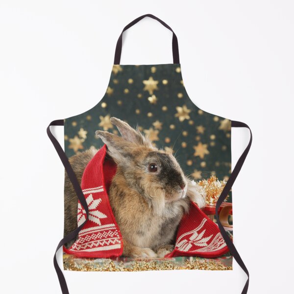 Item preview, Sweet dwarf rabbit wishes a Merry Christmas designed and sold by Toffy2222.