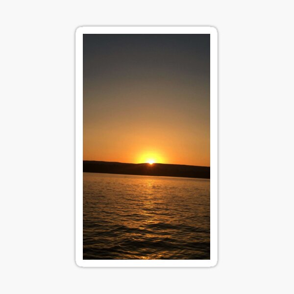 Peaceful sunset Sticker