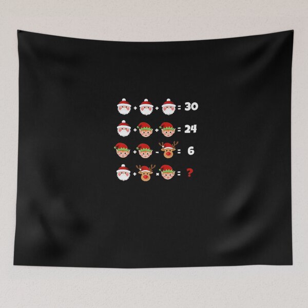 Item preview, Math Teacher Merry Christmas Order of Operations Quiz Premium designed and sold by Alex Cuttell.
