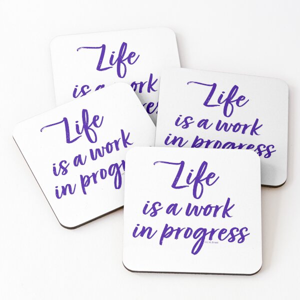 Item preview, Life is a work in progress designed and sold by FluffyOptimist.