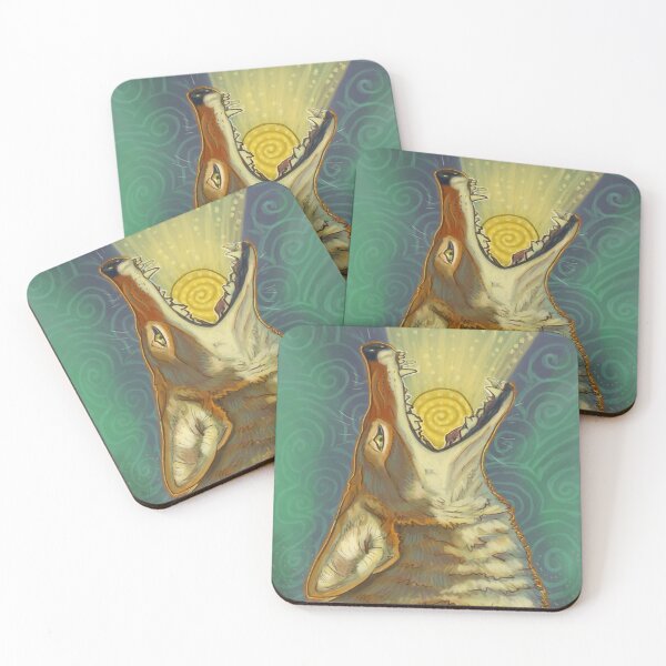 Item preview, Coyote Steals the Sun designed and sold by Corvola Creations.