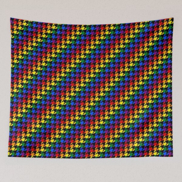 Item preview, Pride Flag Houndstooth Plaid  designed and sold by -Gedwolcraeft-.