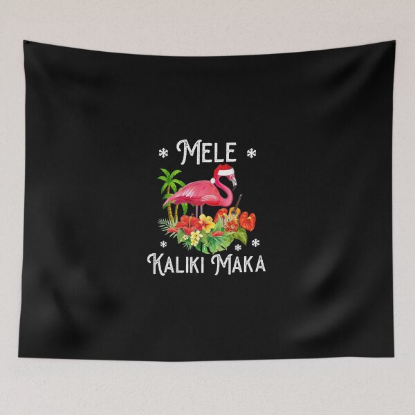 Item preview, Mele Kalikimaka Merry Christmas Flamingo Hawaiian designed and sold by Alex Cuttell.