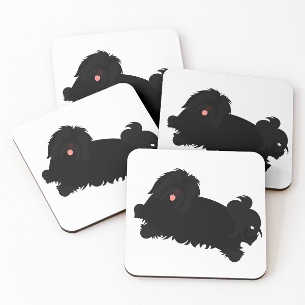 Item preview, Black Havanese Dog designed and sold by Lulupainting.