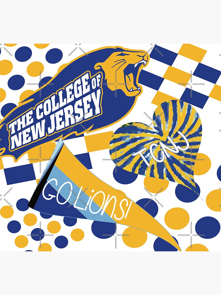 "The College of New Jersey Collage" Sticker for Sale by emilyosman