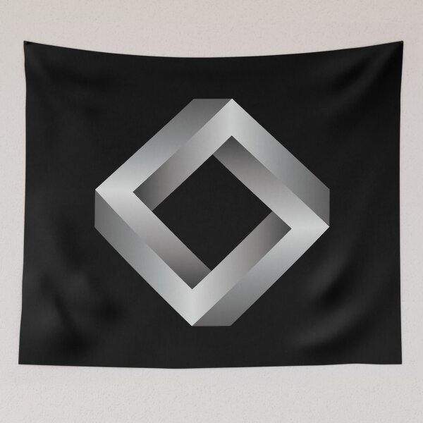 Item preview, Penrose Square ( Black and white ) designed and sold by pgons.