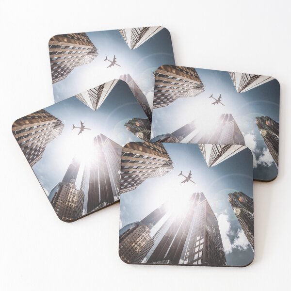 Item preview, airplane in manhattan designed and sold by franckreporter.