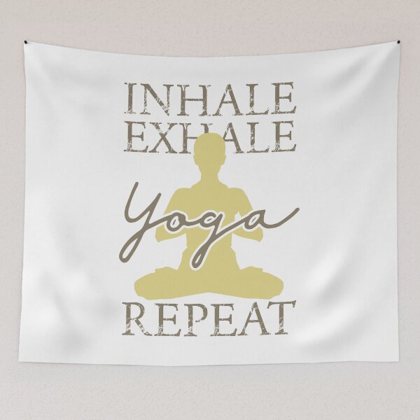 Item preview, Inhale Exhale Yoga Repeat designed and sold by motivationaltee.