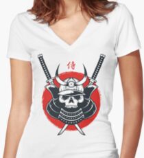 Honor of Samurai Women's Fitted V-Neck T-Shirt