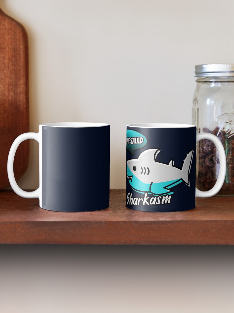 Alternate view of Sharkasm Mug